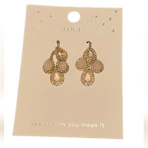 NWT LOFT Sparkle Drop Earrings ✨